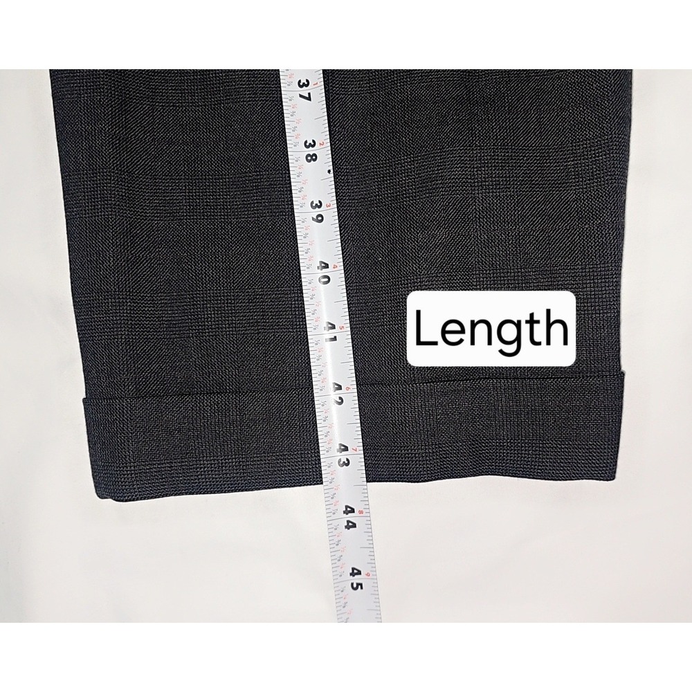 Brooks Brothers Brooksease Dress Pants Black/Dark Gray Made in USA Size Waist 34 - Picture 11 of 11